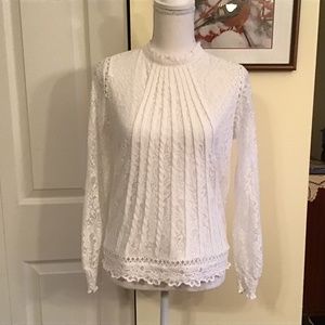 International Brand lace shirt with fully lined bodice